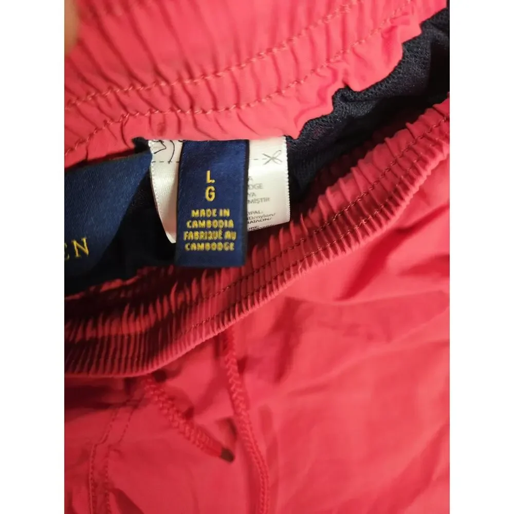 Polo Ralph Lauren Men's Pink Travelers Swimming Shorts L Hiking Outdoor String